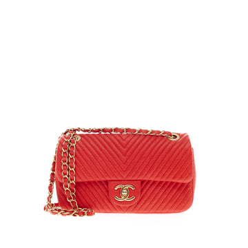 Chanel Chevron Flap Bag Calfskin Medium