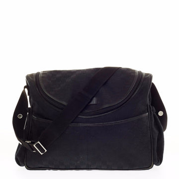Gucci Diaper Bag Crossbody GG Canvas