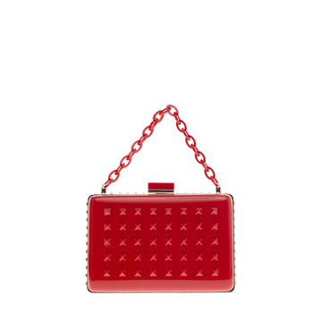 Valentino Minaudiere Studded Plexiglass