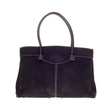 Tod's Mocassino Tote Pebbled leather