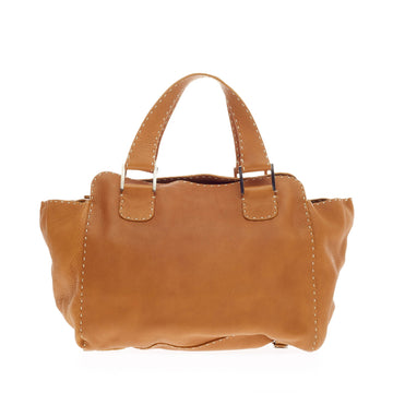 Fendi Belted Handle Bag Selleria Leather