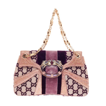 Gucci Jeweled Dragon Bag Velvet Monogram