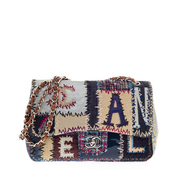 Chanel Classic Flap Multicolor Patchwork Jumbo