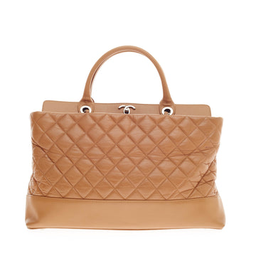 Chanel Be CC Tote Aged Quilted Calfskin Medium