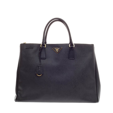 Prada Double Zip Lux Tote Saffiano Leather Large 