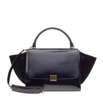 Celine Trapeze Patent Medium