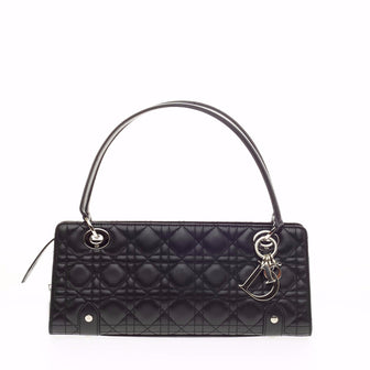 Christian Dior Lady Dior Cannage Quilt Leather East West