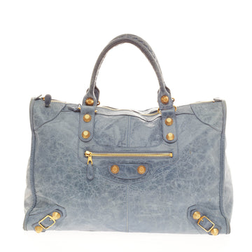 Balenciaga Weekender Giant Studs Leather