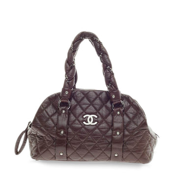Chanel Ligne Lady Braid CC Satchel Quilted Lambskin