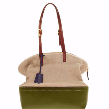 Fendi 2 Bag Two Tone Leather