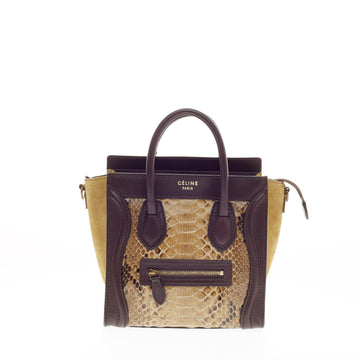 Celine Luggage Python Nano