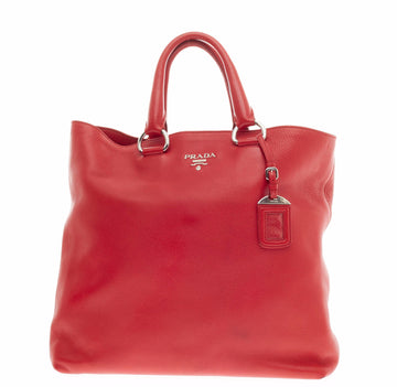 Prada Shopper Tote Pebbled Vitello Daino Large