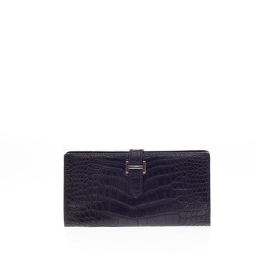 Hermes Bearn Wallet Matte Alligator Long