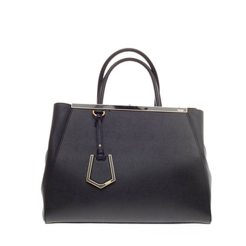 Fendi 2Jours Leather Medium