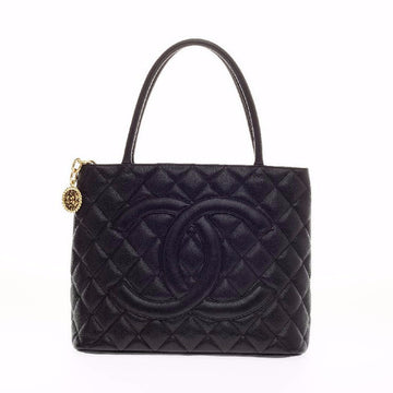 Medallion Tote Caviar Medium