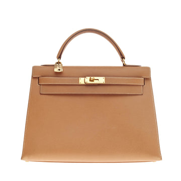 Hermes Kelly Natural Epsom with Gold Hardware 28