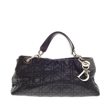 Christian Dior Lady Dior Cannage Quilt Leather East West