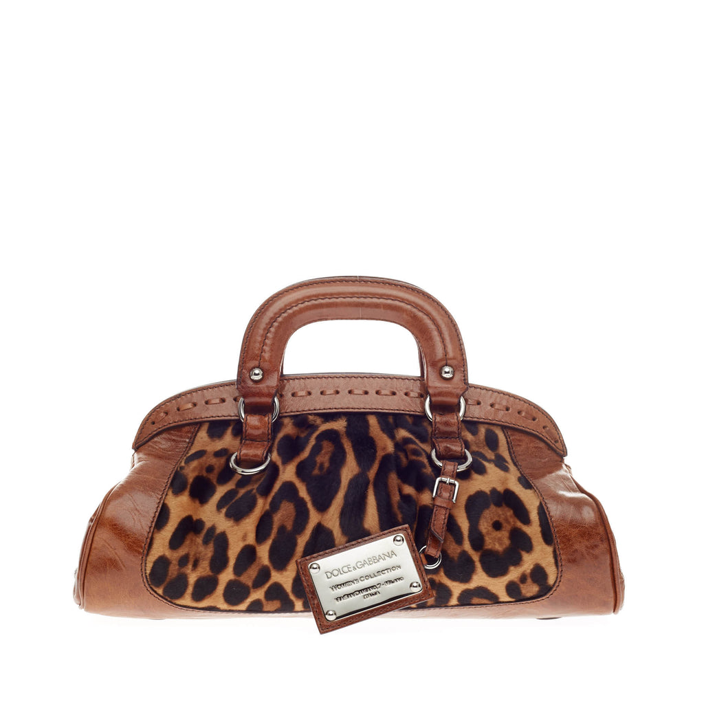 Buy Dolce & Gabbana Miss Romantique Handle Bag Ponyhair Brown 128701