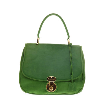 Balenciaga Push Lock Flap Handle Bag Leather