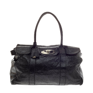 Mulberry Bayswater Tote Shimmery Textured Leather