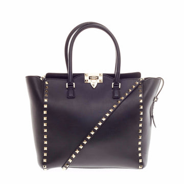 Valentino Rockstud Tote Rigid Leather Medium