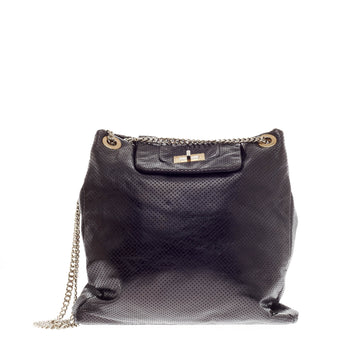 Chanel Drill Tote Perforated Leather Large