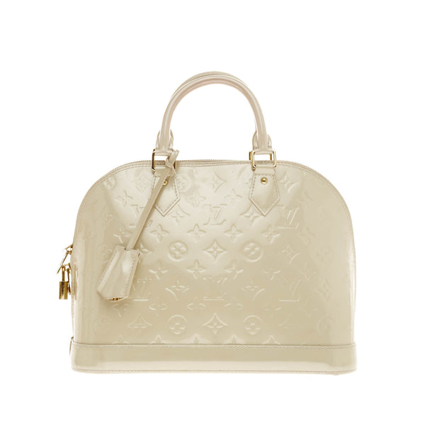 Buy Louis Vuitton Alma Handbag Monogram Vernis PM Cream 135002