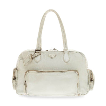 Prada Multi Pocket Satchel Leather