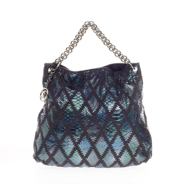 Chanel Bijoux Chain Hobo Quilted Python