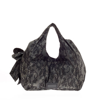 Valentino Nuage Bow Hobo All Lace Large