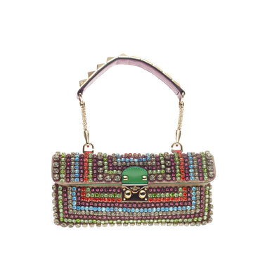 Valentino Rockstud Shoulder Bag Crystal Encrusted