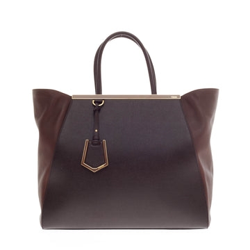 Fendi 2Jours Leather Medium