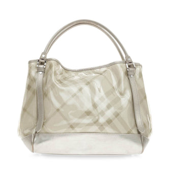 Burberry Double Layered Tote PVC Nova Check Canvas