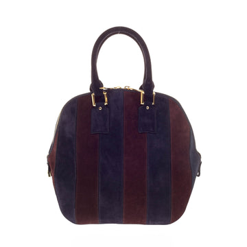 Burberry Orchard Bag Striped Suede Medium