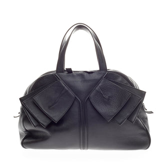 Saint Laurent Y Bow Bag Pebbled leather