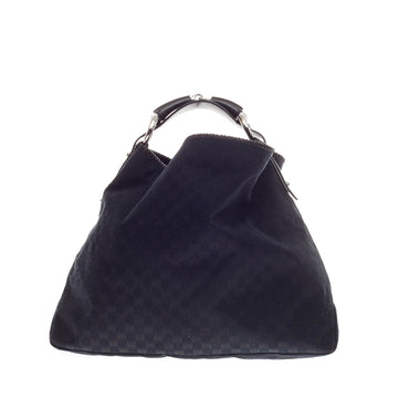 Gucci Horsebit Hobo GG Canvas Large