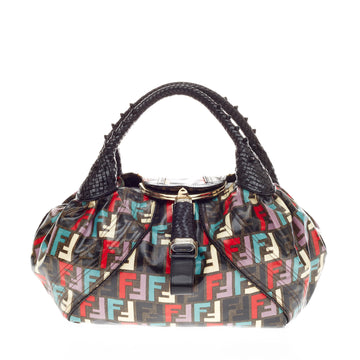 Fendi Spy Bag Multicolor Coated Zucca