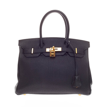 Hermes Birkin Black Togo with Gold Hardware 30