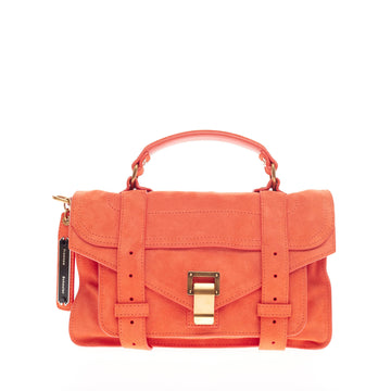 Proenza Schouler PS1 Satchel Suede Tiny