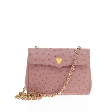 Lana Marks Crossbody Satchel Ostrich