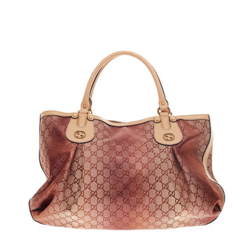 Gucci Scarlett Tote Monogram Lurex Large