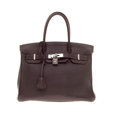 Hermes Birkin Chocolate Togo with Palladium Hardware 35