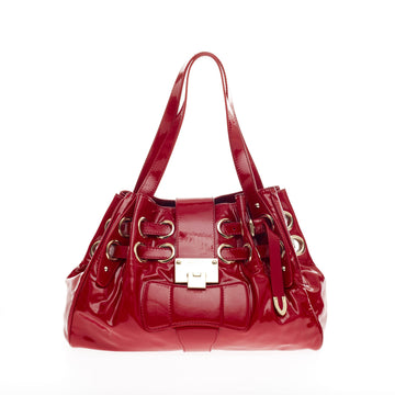 Jimmy Choo Riki Hobo Patent Medium
