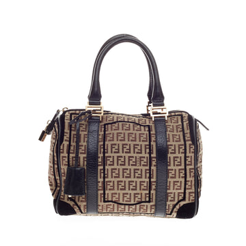 Fendi Boston Zucca Canvas Medium