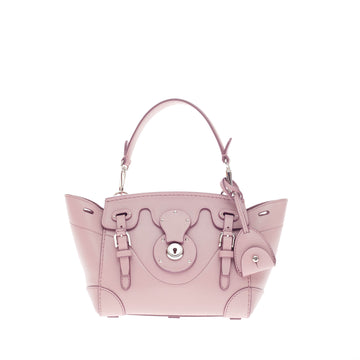 Ralph Lauren Ricky Satchel Leather Mini 
