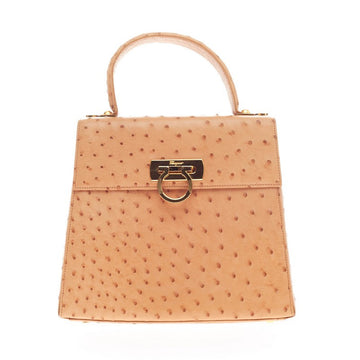 Salvatore Ferragamo Gancini Kelly Bag Ostrich