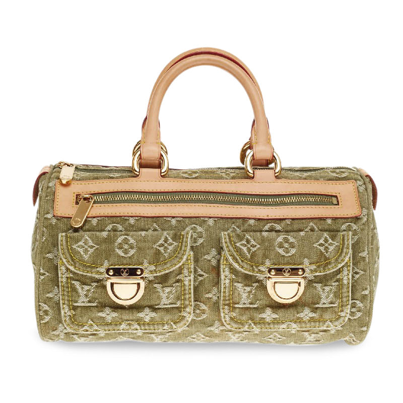 Buy Louis Vuitton Neo Speedy Bag Denim Green 171401
