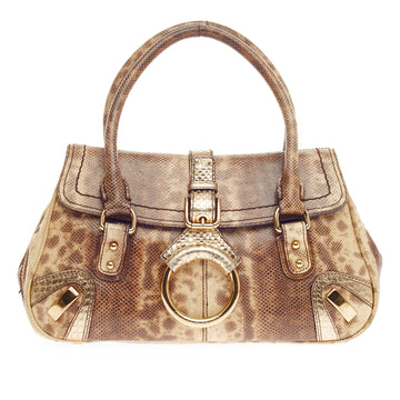 Dolce & Gabbana Flap Satchel Snakeskin 