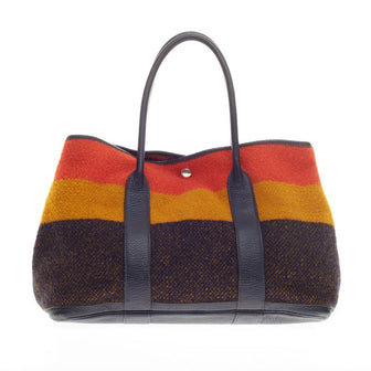 Hermes Garden Party Tote Rocabar and Fjord Leather MM