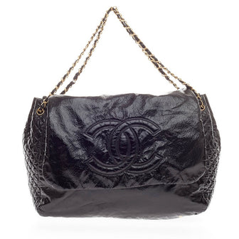 Chanel Rock and Chain Flap Bag Patent Extra Large